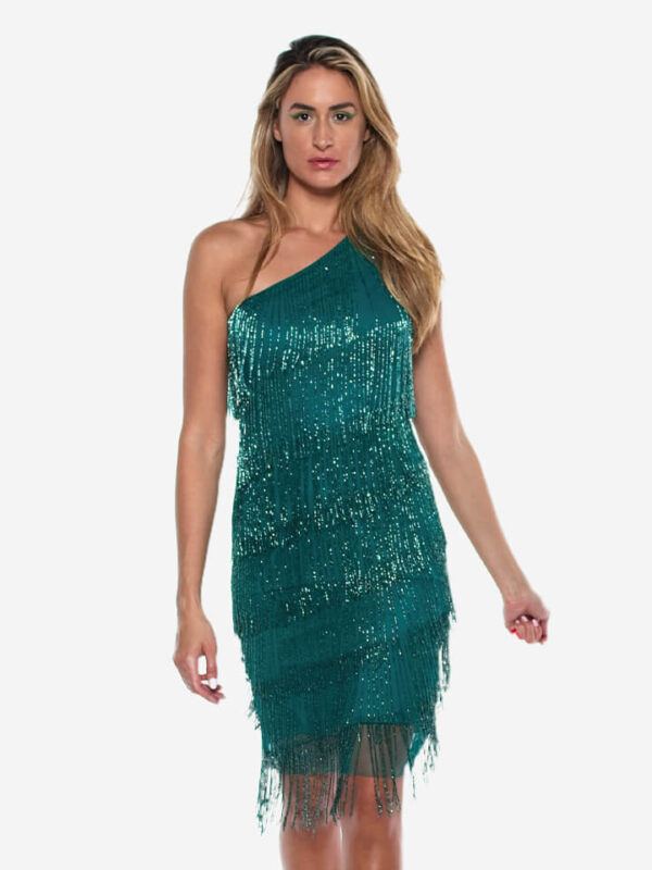 Sequin Green Cocktail Dress